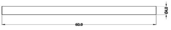  C2: Ø4x60尺寸图